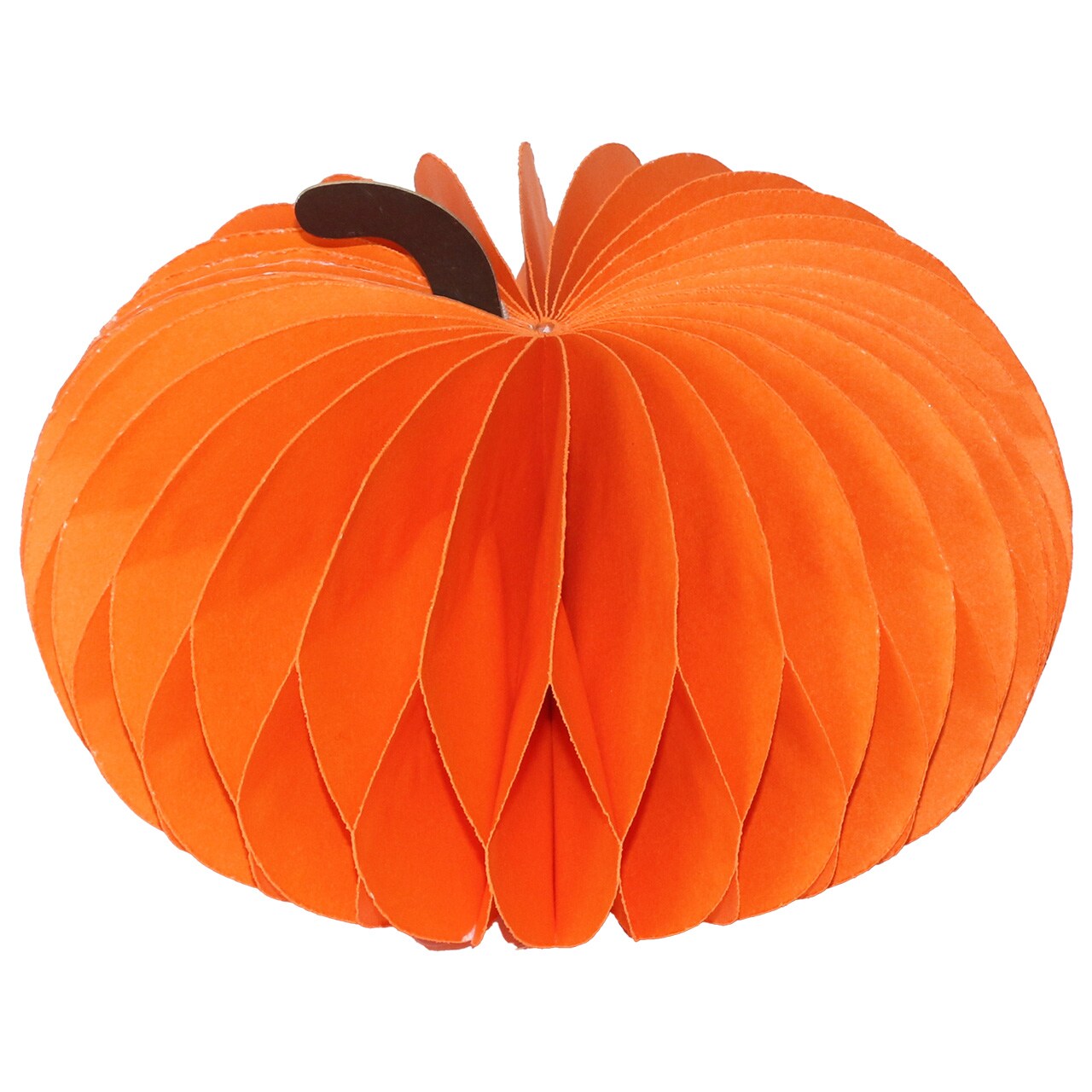 Orange Pumpkin Honeycomb - Medium Magnetic Paper Decor - 4.8 x 6.3